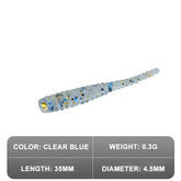 Kylebooker 50st/lot Silikon Mjuk Mask Lure Atificial Swimbbait Rotfiske Kort Pintail Fiskebeten Wobblers Havsfiskeredskap