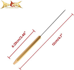 Kylebooker vliegbindgereedschap, vliegbindset met onderdraadhouder, draadinrijger, knoopzweepfinisher, hackletang, bodkin, vliegvisaas