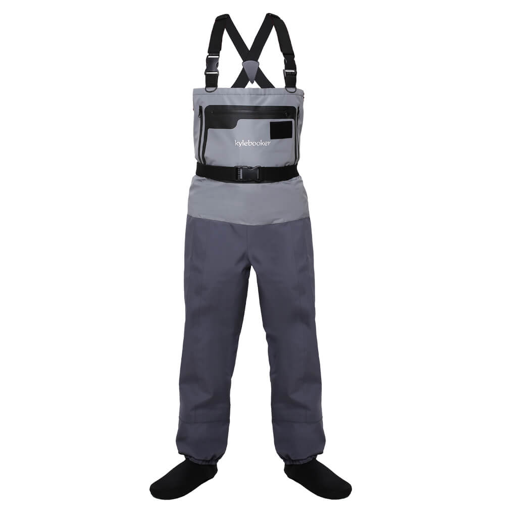 Kylebooker Waterproof Breathable Stockingfoot Chest Waders Featuring P