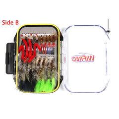 Kylebooker isca de pesca com mosca seca molhada moscas ninfa streamer isca de pesca artificial isca de pesca de carpa truta equipamento de pesca caixa de mosca
