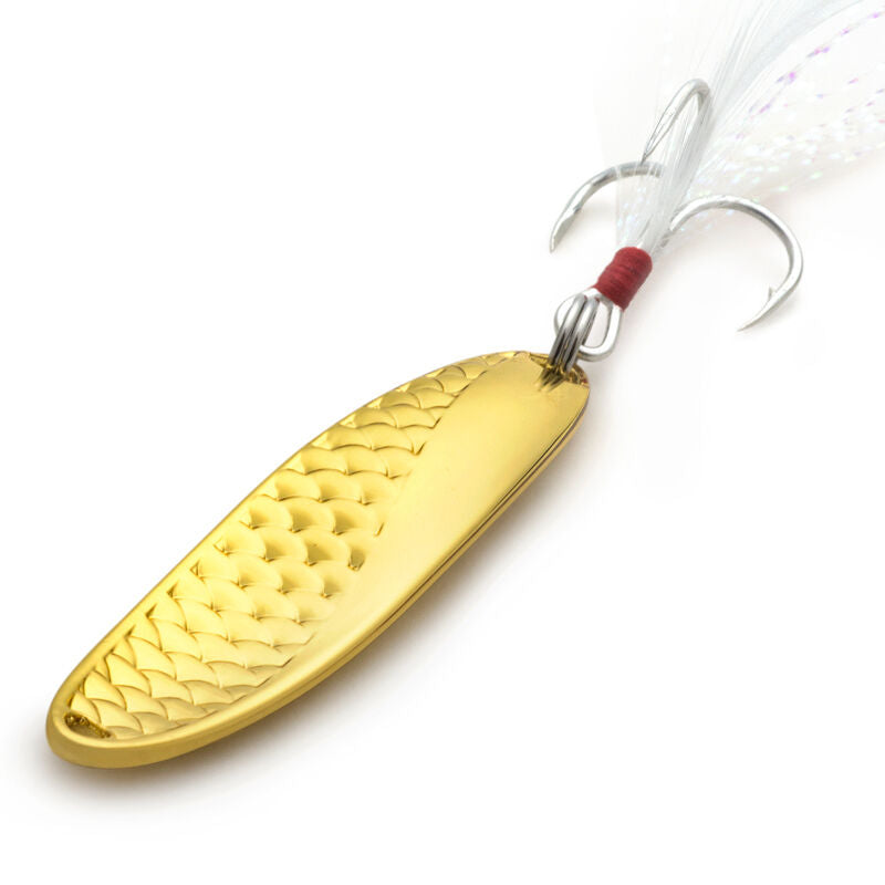 Scale Wave Metal Spinner Spoon Fishing Lure Hard Bait Sequins