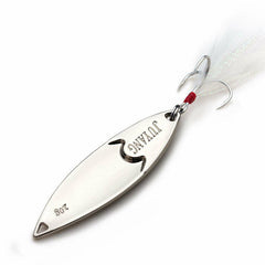 Scale Leech Metal Spinner Spoon Fiskeri Lure Hard Bait Pailletter Støj Paillette Kunstig Agn små hårde pailletter spinner