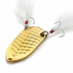 Shadow Fishing Lure Metalske Spinnerbait Hard Artificial Agn Pailletter Roter Lure til Pike Bass Trout