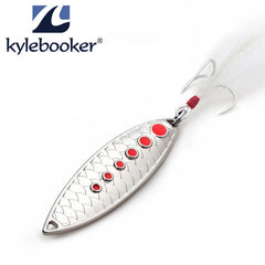 Scale Leech Metal Spinner Spoon Fiskeri Lure Hard Bait Pailletter Støj Paillette Kunstig Agn små hårde pailletter spinner
