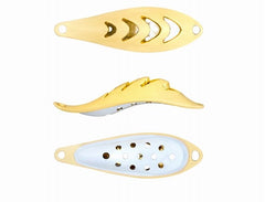 Hohler Löffel, Metallköder, Köder, Trolling-Löffel, 10 g, mit Janpanese-Federhaken