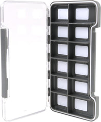 Kylebooker Super Slim Magnetic Back Waterproof Fly Fishing Box: 12 Compartments