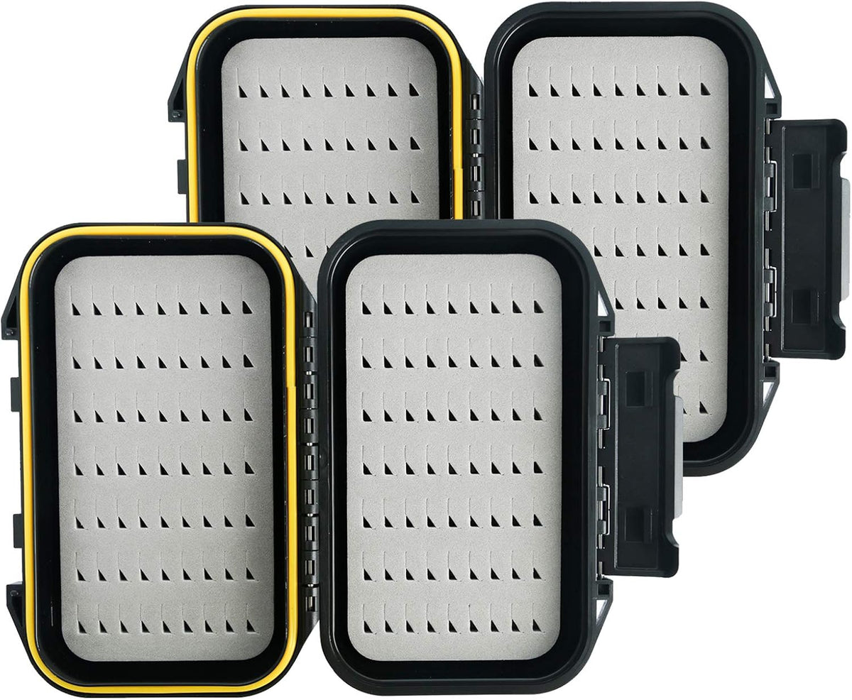 Kylebooker Waterproof Fly Box for Fly Fishing Double Sided Foam Insert
