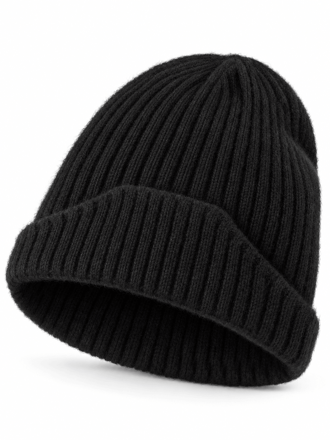 Kylebooker Wool Fisherman Beanies for Men Women Short Cuff Knit Beanie