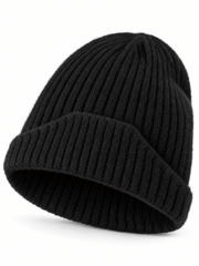 Kylebooker Wool Fisherman Beanies for Men Women Short Cuff Knit Beanie