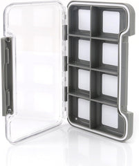 Kylebooker Super Slim Magnetic Back Waterproof Fly Fishing Box: 8 Compartments