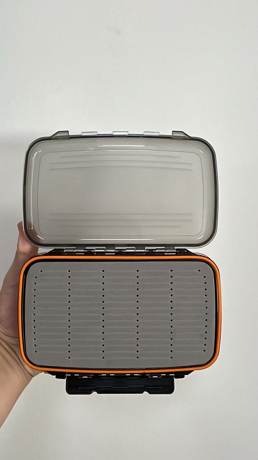 Kylebooker Fly Box for Fly Files Ice Jig Box Two Sided Waterproof Fly Fishing Box for Nymphs and Streamers