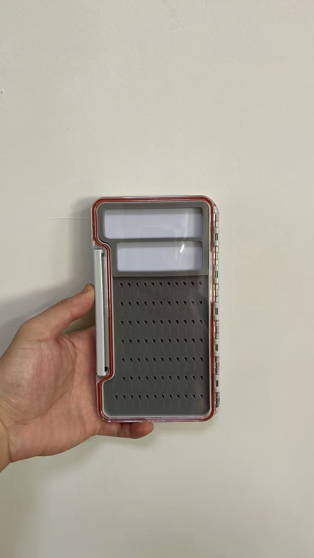 Kylebooker Slim Fly box With Two Magnetic Components Diamond Slid In Easy Foam Hooks Grip Fly Boxes.