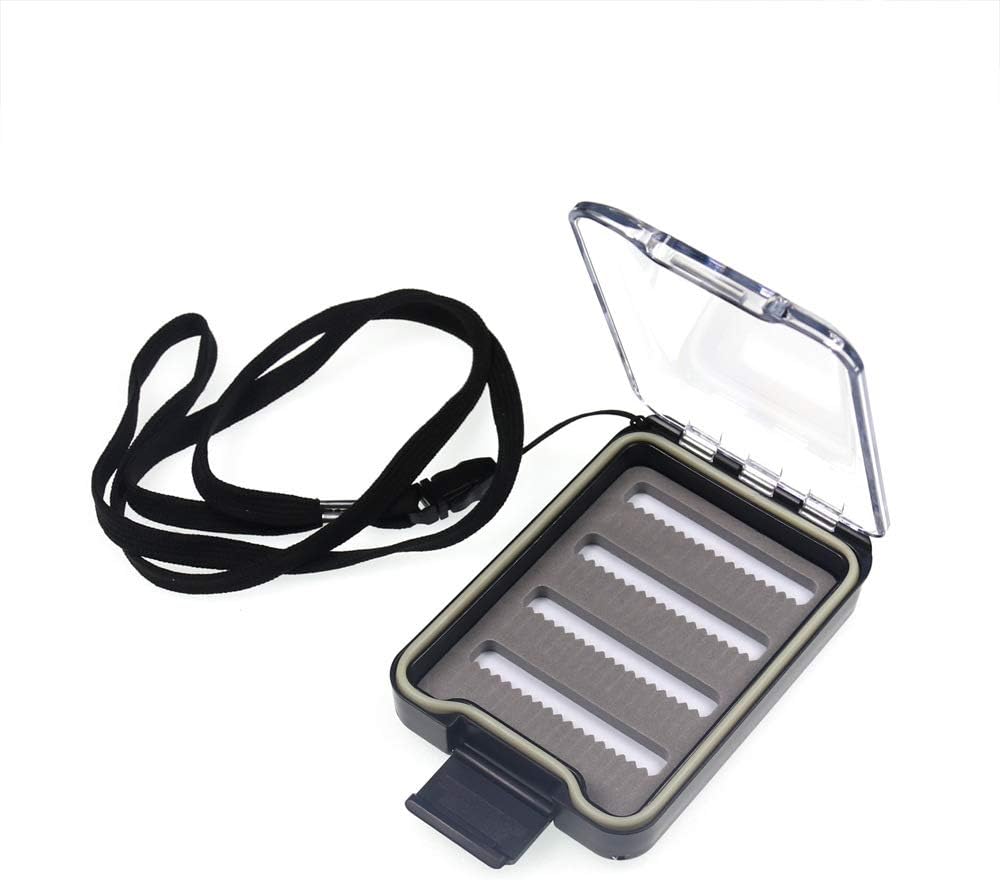 Kylebooker Fly Fishing Box, Slim Design Large Capacity Fly Storage for Tackle and Hooks, Lightweight ABS with Durable Foam Inserts for Anglers