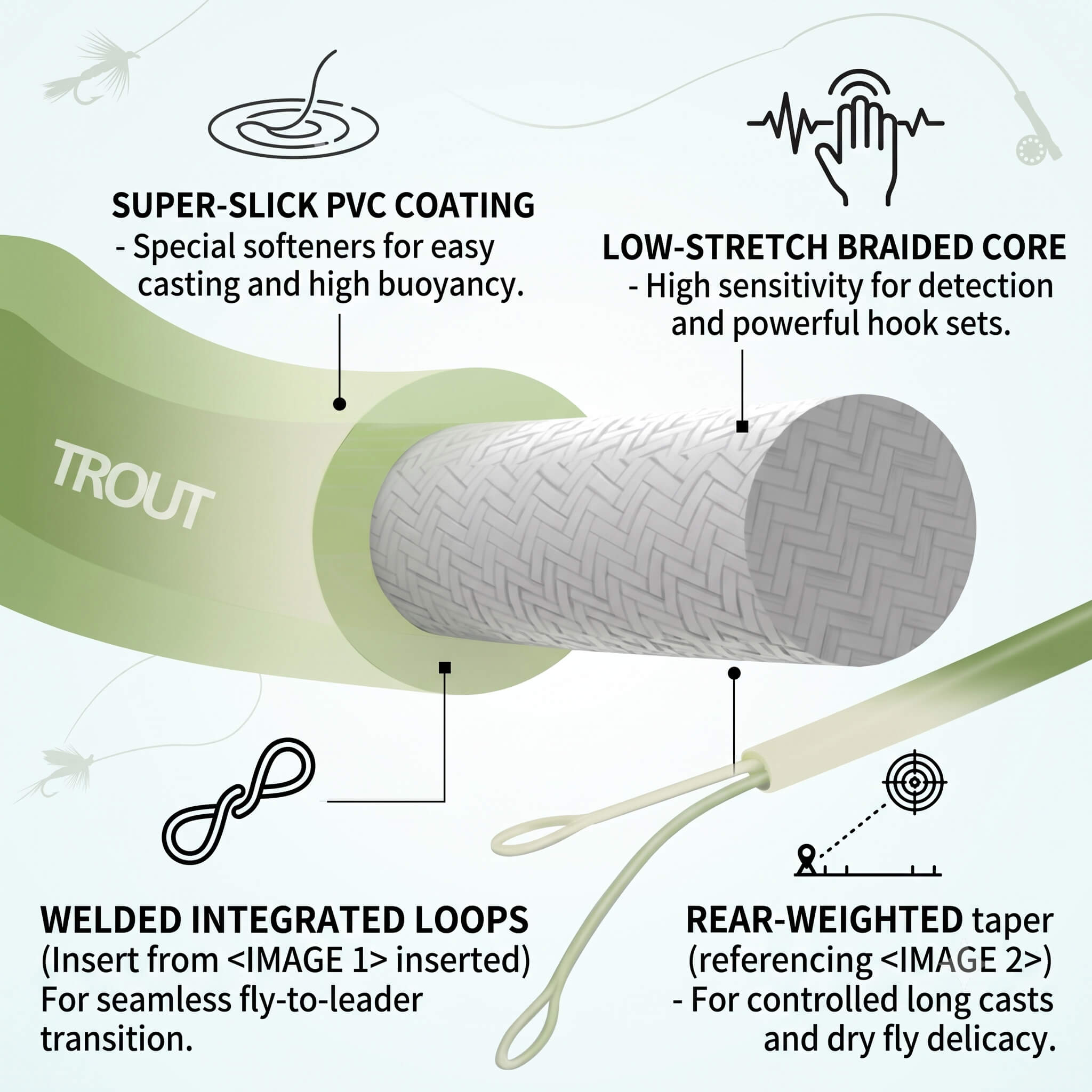 Kylebooker Real Trout LT Fly Line