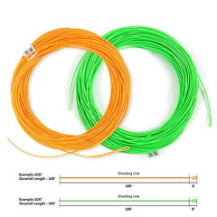 Kylebooker Fly Line Floating Shooting Line/Running Line with Front Loop, 20LB/30LB, .026’’ .032’’ .037’’ .042’’