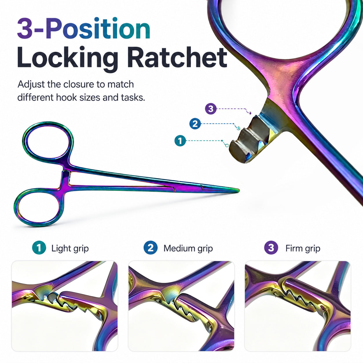 Kylebooker Versatile Angling Tools with 2pc Fishing Forceps Set - Stainless Steel, Curved & Straight Hemostats, Serrated Jaws, Locking Mechanism, and Lightweight Design