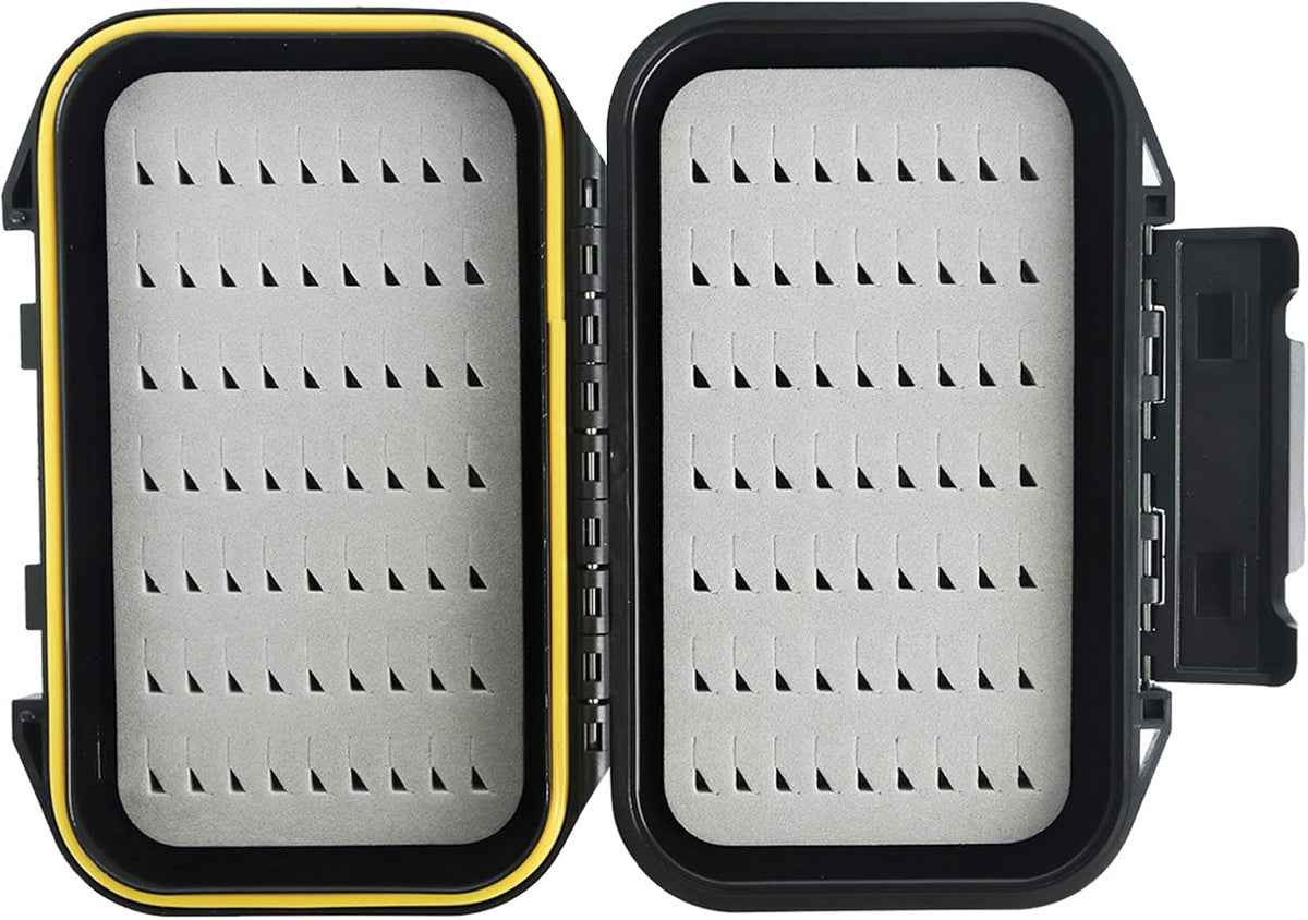 Kylebooker Waterproof Fly Box for Fly Fishing Double Sided Foam Insert