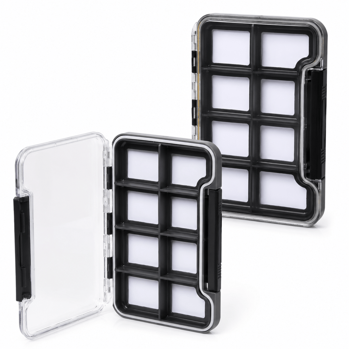 Kylebooker Super Slim Magnetic Back Waterproof Fly Fishing Box: 8 Compartments