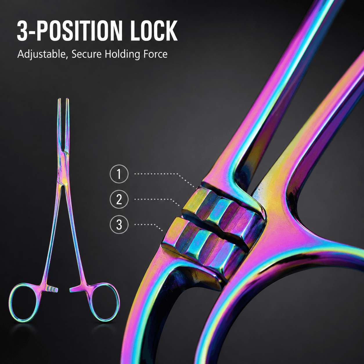 Kylebooker Versatile Angling Tools with 2pc Fishing Forceps Set - Stainless Steel, Curved & Straight Hemostats, Serrated Jaws, Locking Mechanism, and Lightweight Design