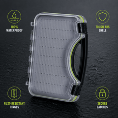 Kylebooker Boat Box for Streamers Waterproof Fly Box for Saltwater Flies Fly Fishing