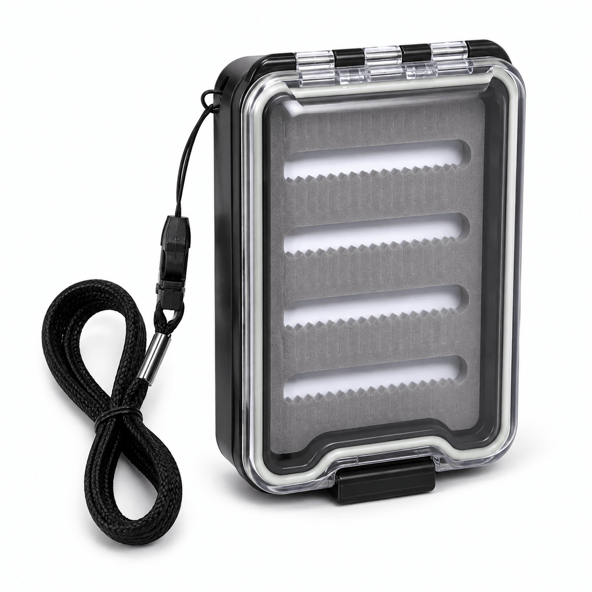Kylebooker Fly Fishing Box, Slim Design Large Capacity Fly Storage for Tackle and Hooks, Lightweight ABS with Durable Foam Inserts for Anglers