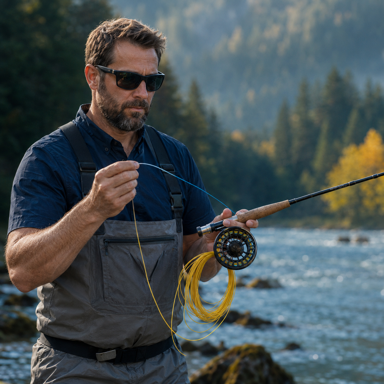 Kylebooker Spey Fly Line Floating Weight Forward Fly Fishing Lines with Two Welded Loops 125FT WF7/8/9/10/11F