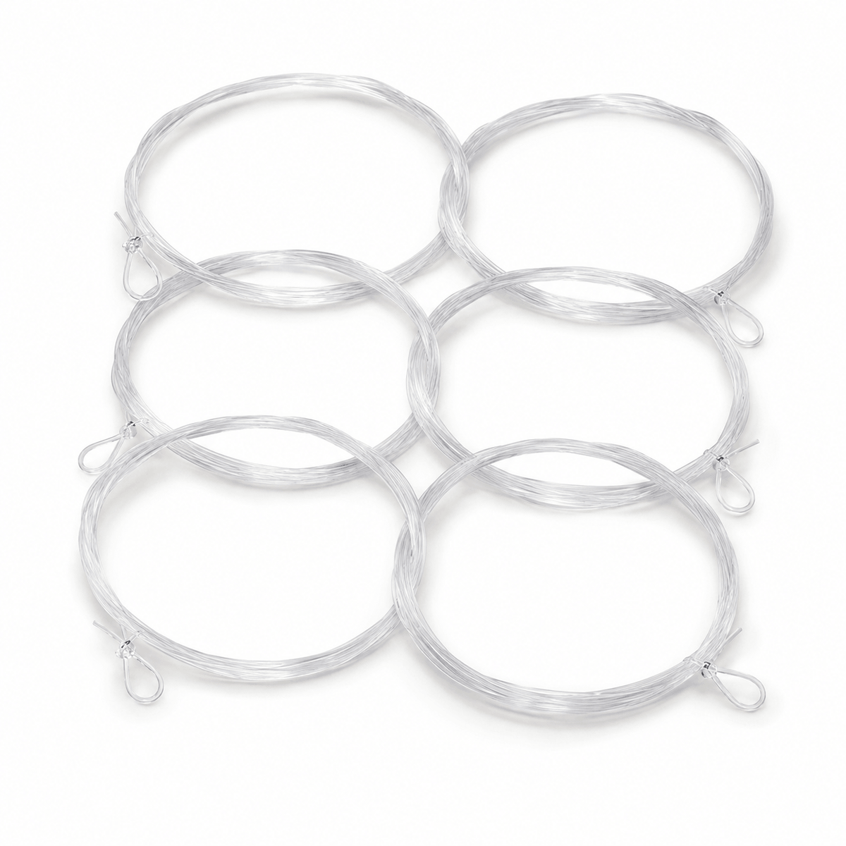 Kylebooker 6 Pcs/Bag Nylon Pre-tied Loop Fly Fishing Tapered Leader 7.5FT 9FT 12FT 1 2 3 4 5 6 7X