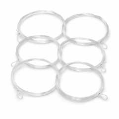 Kylebooker 6 Pcs/Bag Nylon Pre-tied Loop Fly Fishing Tapered Leader 7.5FT 9FT 12FT 1 2 3 4 5 6 7X