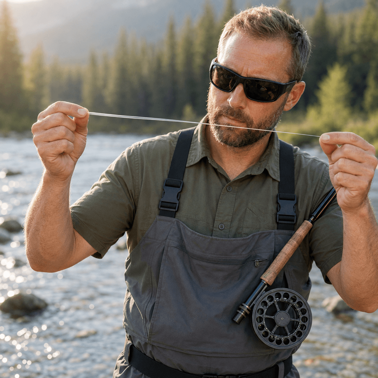 Kylebooker 6 Pcs/Bag Nylon Pre-tied Loop Fly Fishing Tapered Leader 7.5FT 9FT 12FT 1 2 3 4 5 6 7X