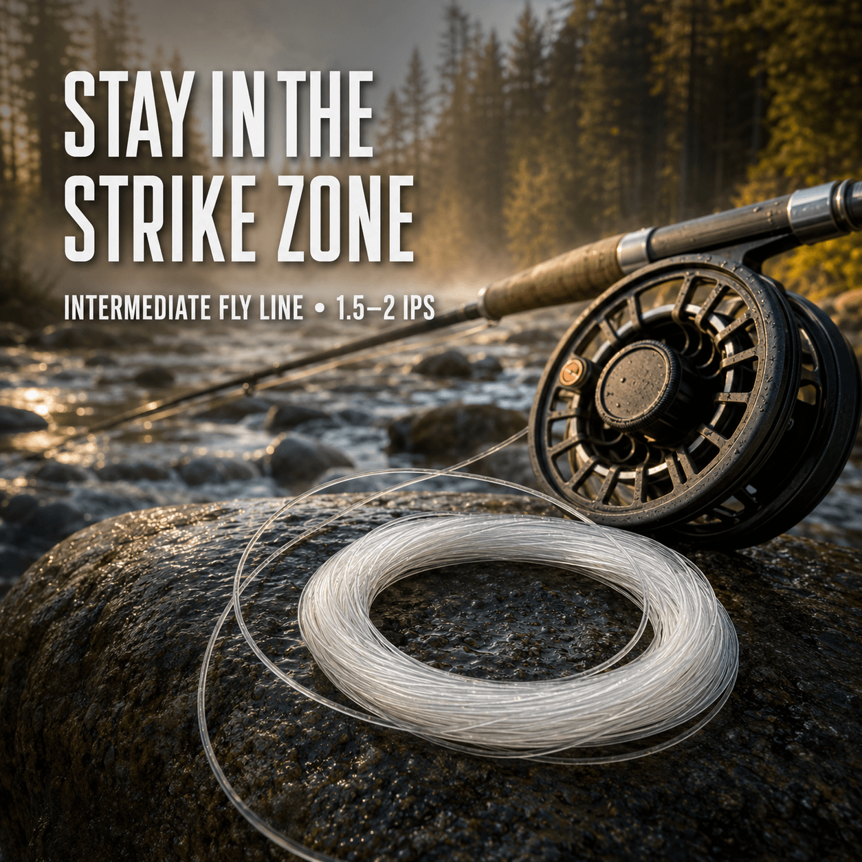 Kylebooker Intermediate Fly Fishing Line 100ft WF4I WF5I WF6I WF7I WF8I Weight Forward Sink Fly Line