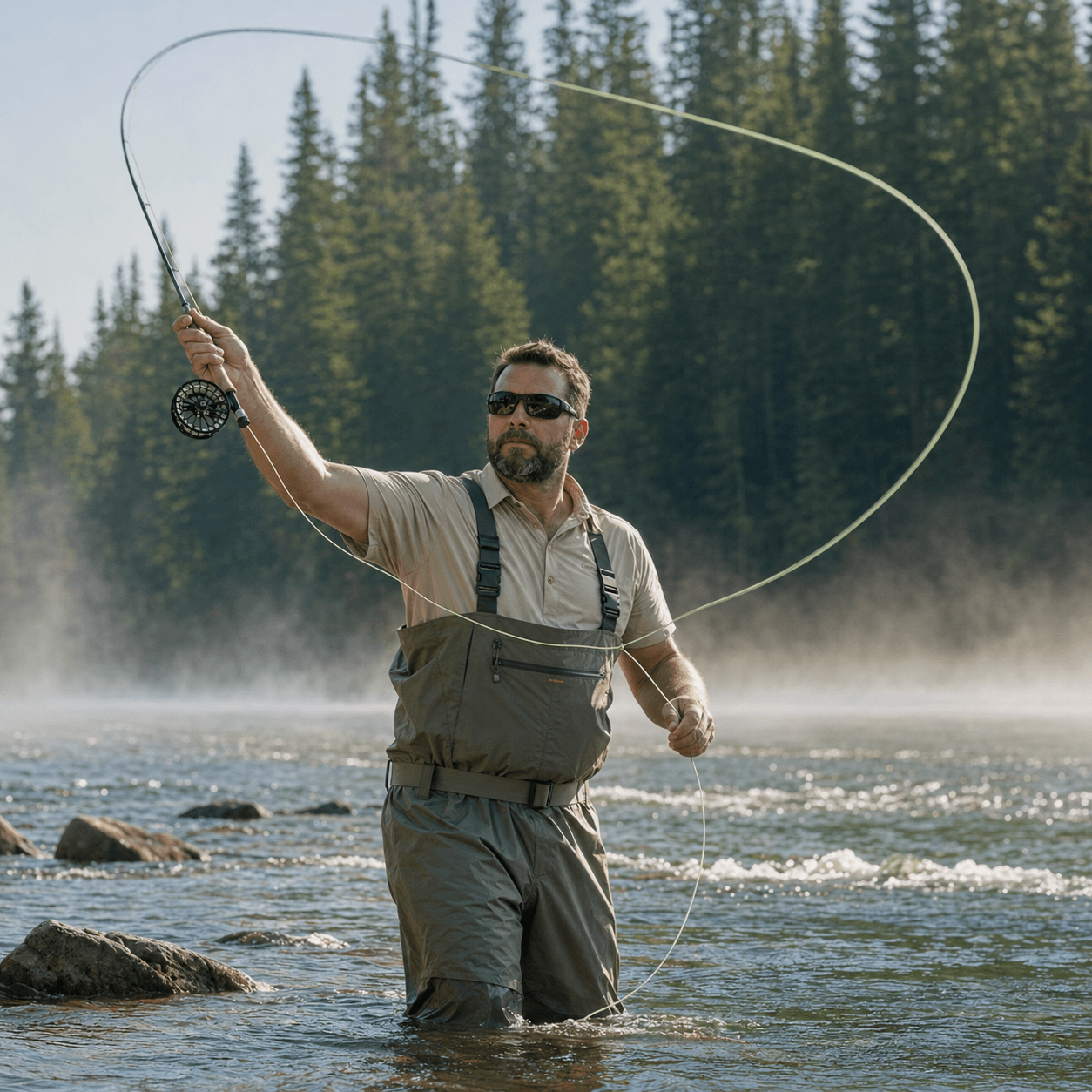 Kylebooker Double Taper Floating Fly Fishing Line: 2-8F, 100 ft
