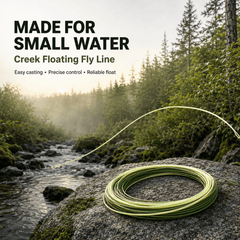 Kylebooker Floating Creek Fly Line Double Welded Loop with Spool.