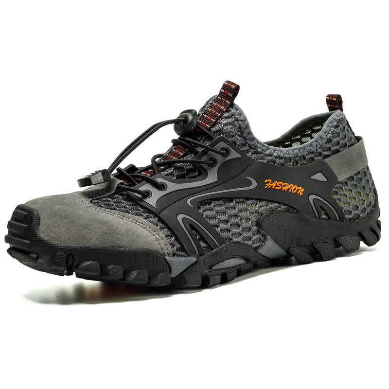 Kylebooker masculino respirável sapatos de pesca com mosca esportes aquáticos upstream sapatos verão caminhadas ao ar livre tênis caminhada trekking aqua sapatos