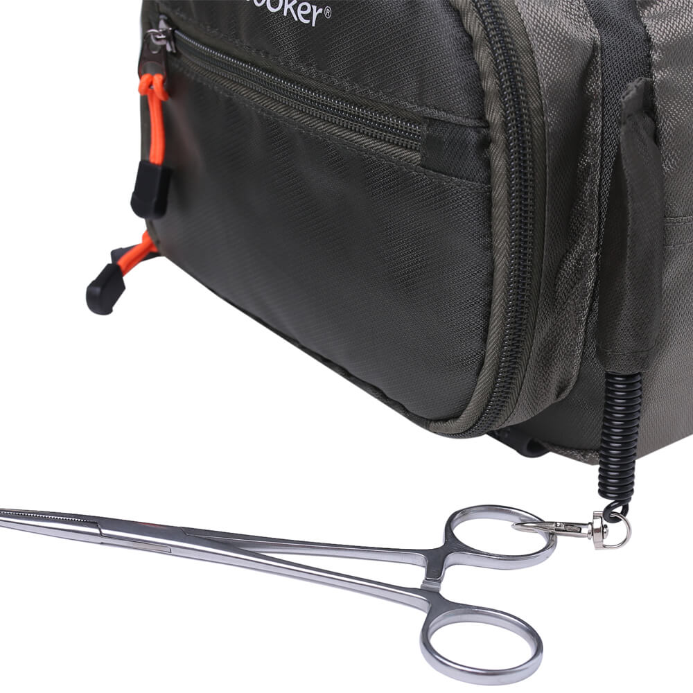 chest tackle bag Kylebooker SL05 Fly Fishing Chest Pack, Fly Fishing Waist Pack - Lightweight Fishing Fanny Pack and Tackle Storage Hip Bag