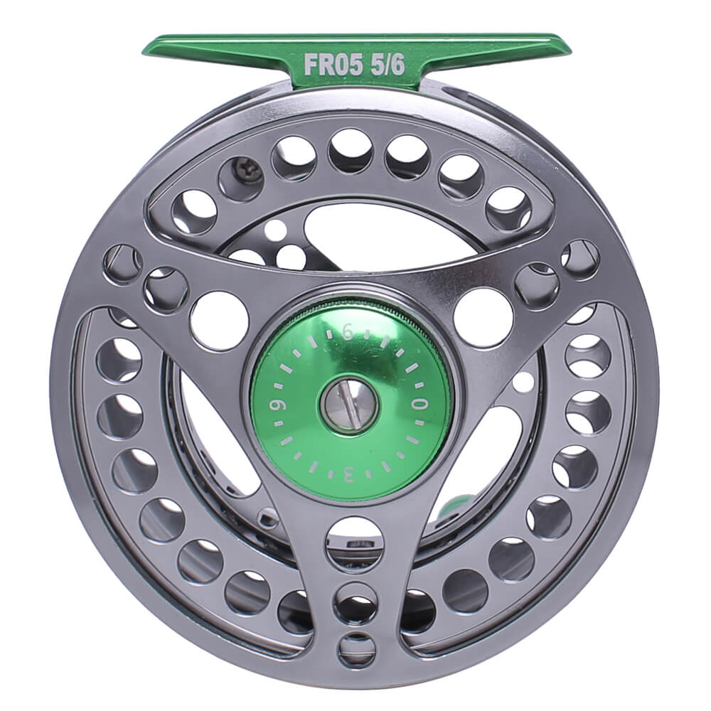 Fly Fishing Reel Large Arbor with Aluminum Body Fly Reel 5/6wt 