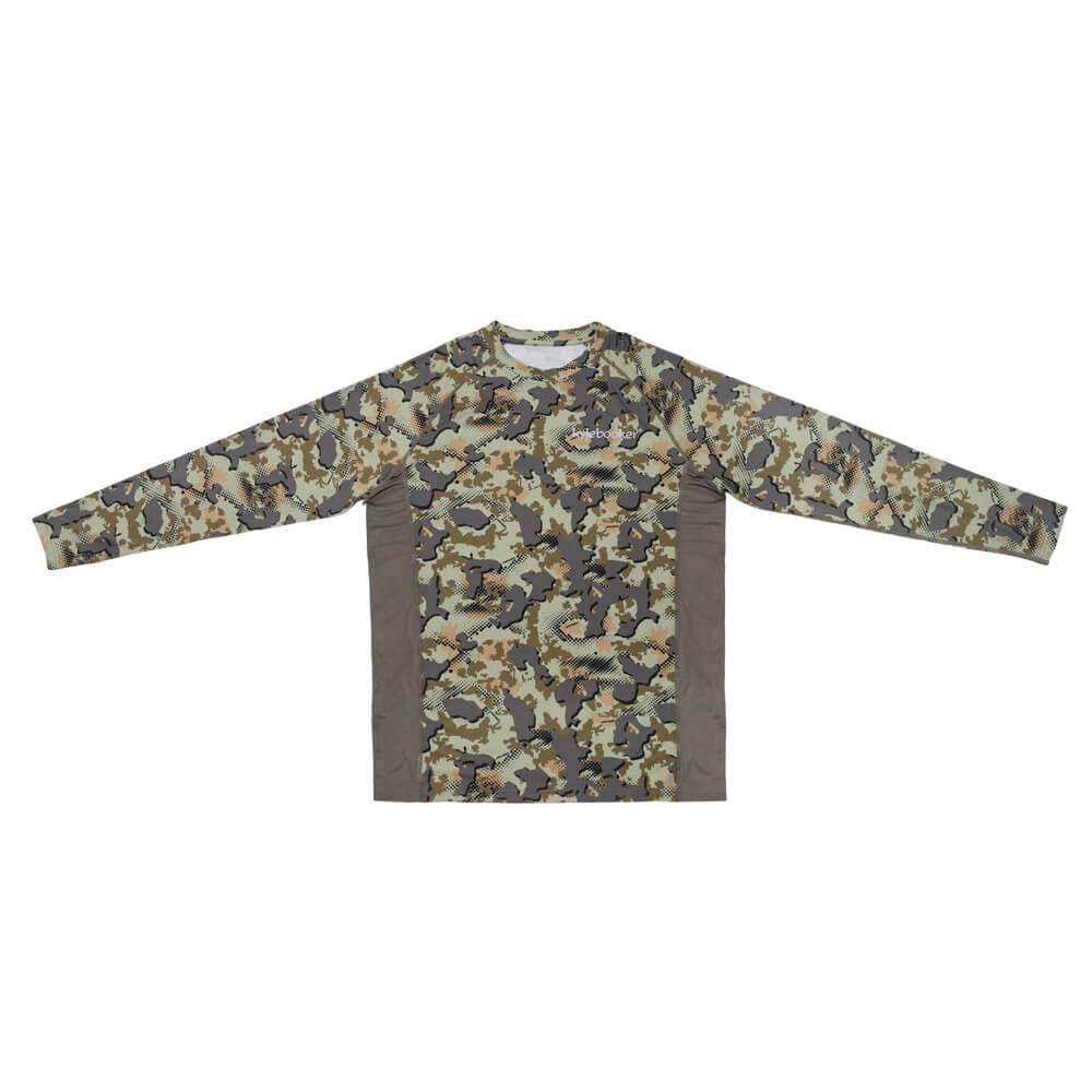 Kylebooker Men's Fishing Camo Performance Long Sleeve Shirt