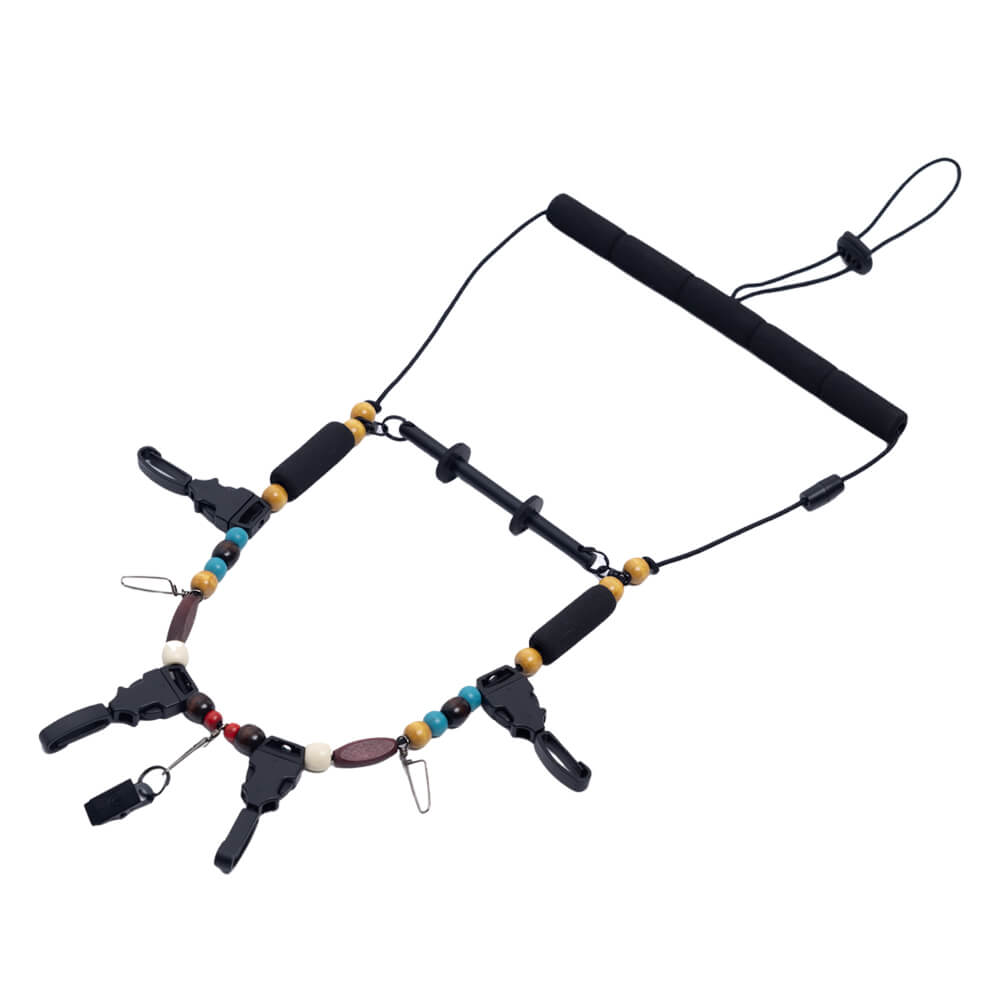 Kylebooker Fly Fishing Lanyard Neck unload Necklace Adjustable Tool Holder with Foam Neck Strapfor