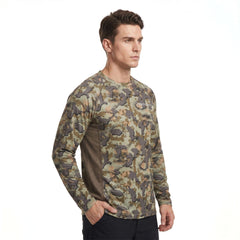 Kylebooker Men's Fishing Camo Performance Long Sleeve Shirt
