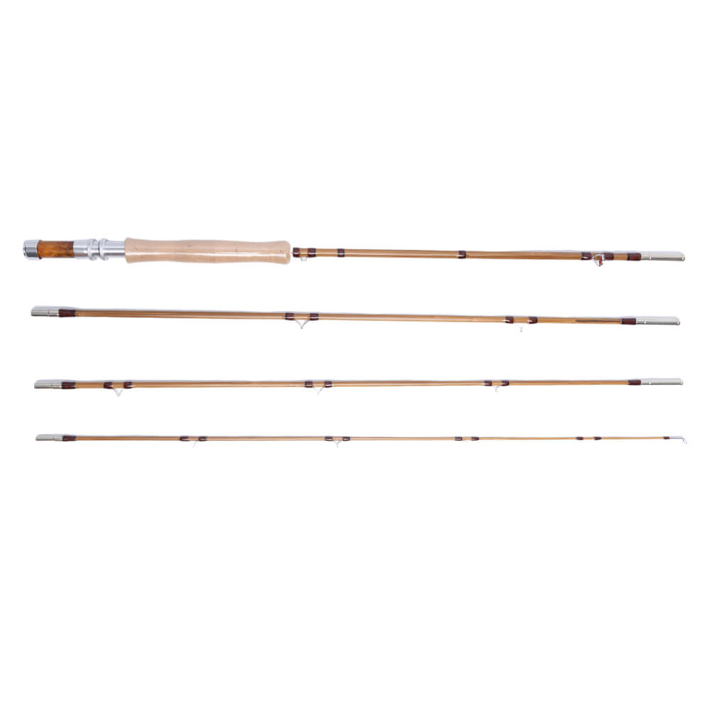 buy fishing pole bfa Kylebooker Fly Fishing Rod 9' #5 4section Bamboo Fly Rod 4section