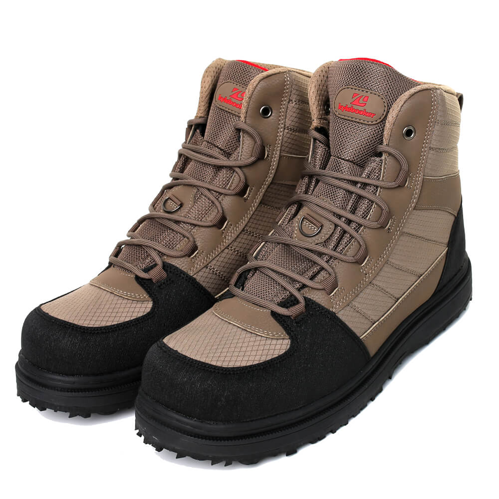 Kylebooker Cleated Sole Wading Boot, Rubber/Felt Bottom Wading Shoe Me