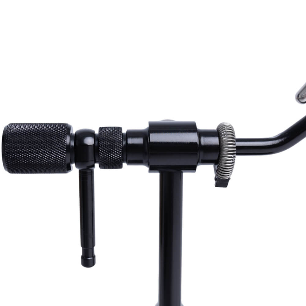 Kylebooker FTV07 Rotary Fly Tying Vise with Steel Screws and Portable Travel Case - Well Made and Easy to Use Fly Tying Vise - A Rotary Fly Tying Tool with Pedestal Base, Steel Screw and a Case for Travelers