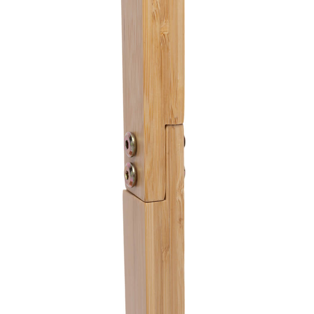 Kylebooker RH01 Fishing Rod Storage Racks, 100% Bamboo Floor Stand Fishing Pole Holders for Garage of 8 Rods or Combos