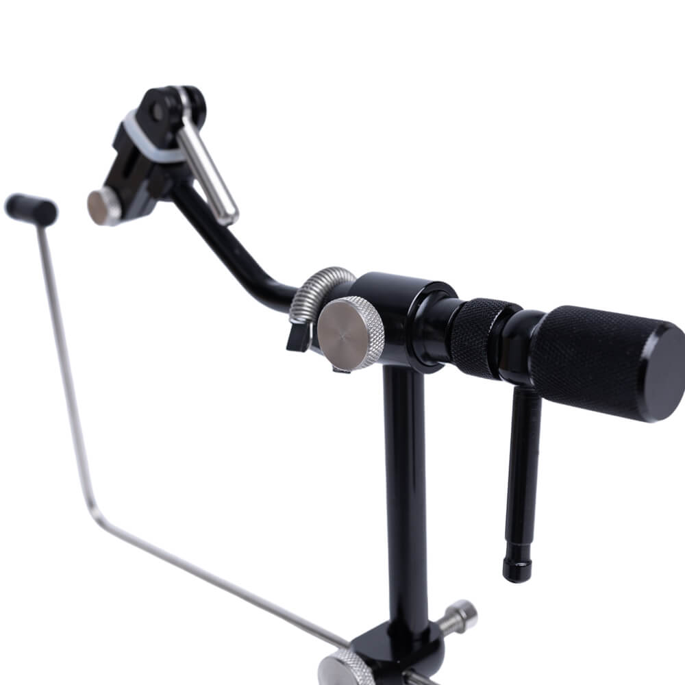 Kylebooker FTV07 Rotary Fly Tying Vise with Steel Screws and Portable Travel Case - Well Made and Easy to Use Fly Tying Vise - A Rotary Fly Tying Tool with Pedestal Base, Steel Screw and a Case for Travelers