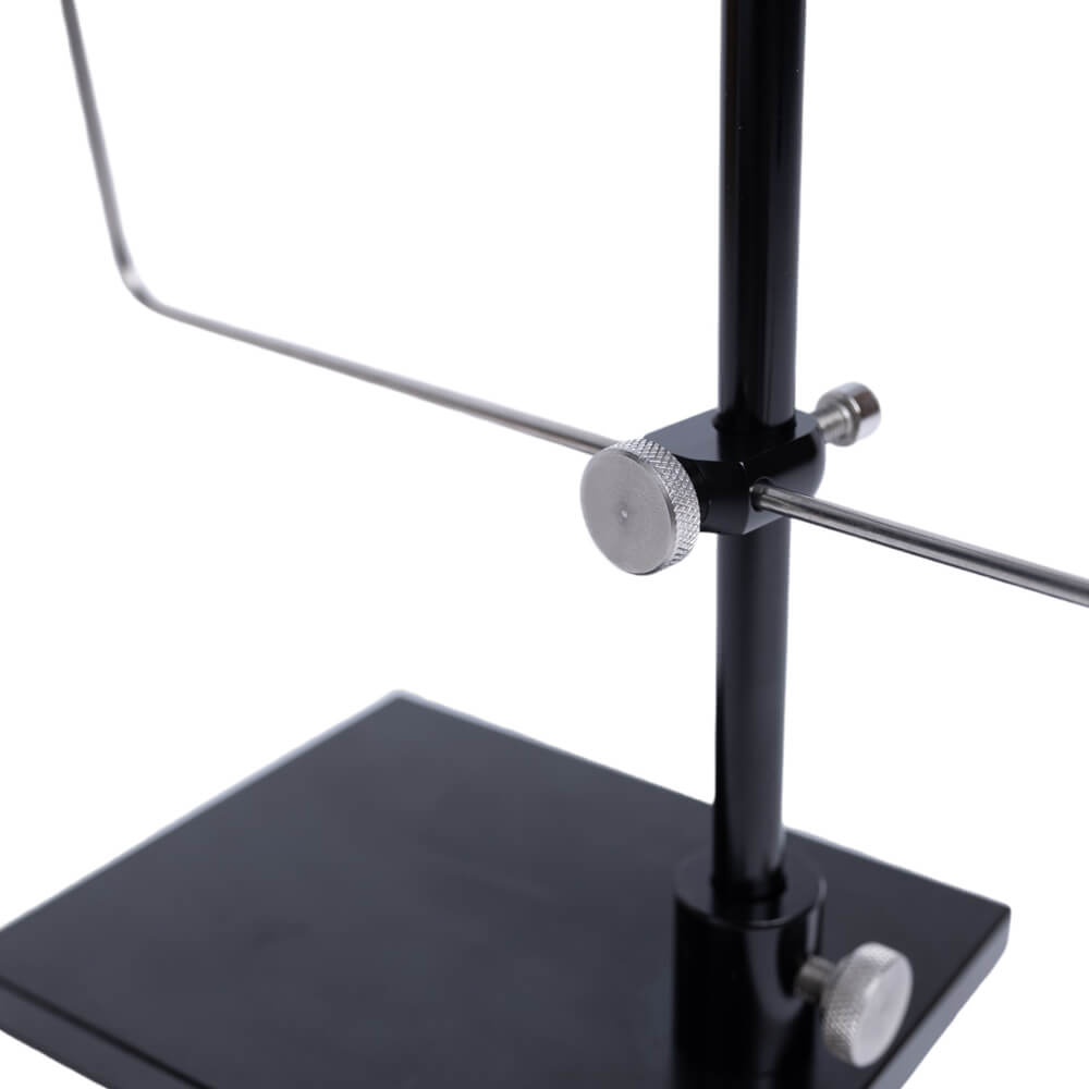 Kylebooker FTV07 Rotary Fly Tying Vise with Steel Screws and Portable Travel Case - Well Made and Easy to Use Fly Tying Vise - A Rotary Fly Tying Tool with Pedestal Base, Steel Screw and a Case for Travelers