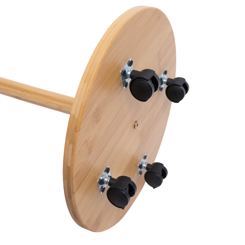 Kylebooker RH03 Round 15 Fishing Rod Storage Rack - Features Traditional Handcrafted Bamboo Post - No Tool Assembly, Bamboo