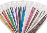 Kylebooker fluebindingsmaterialer, 12 farger Crystal Flash Flashabou, Sparkle Tinsel for å lage fluefiske lokkefluer