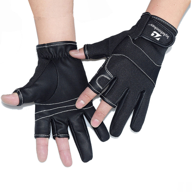 Schneiden Sie 3-Finger-Handschuhe zum Angeln und Jagen im Freien