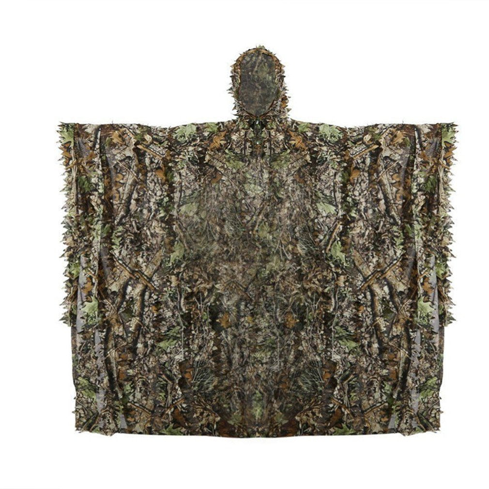 Hunting Ghillie Suit, 3D Leafy Camo Suit Military and Shooting Accessories Tactical Gear Clothing for Airsoft, Wildlife Photography Halloween