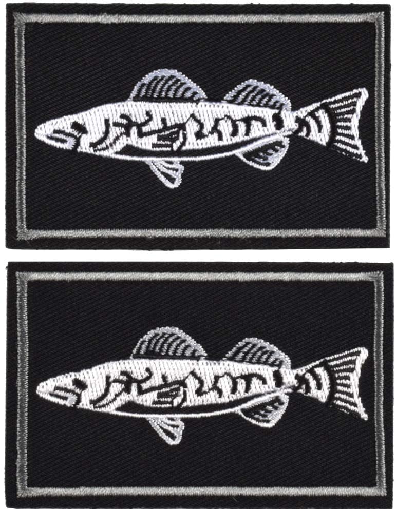Kylebooker 2 stuks vispatches geschikt voor visvestpakket visgerei tas visser jashoed