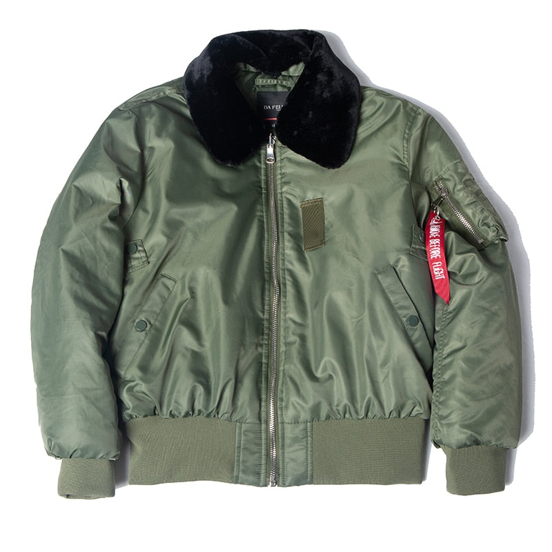 Giacca invernale da pilota B-15 Bomber Flight Force da uomo
